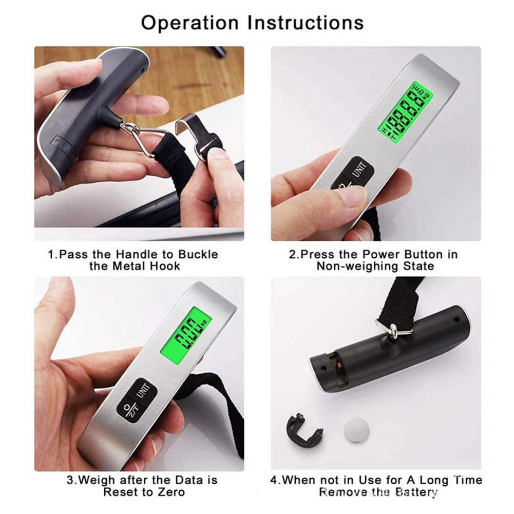 Luggage Scale Hanging - ABRT-LCD Digital Hanging Scale Luggage Suitcase