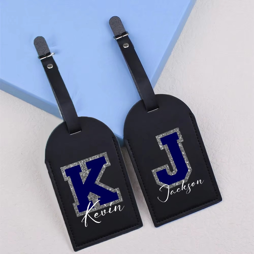 Travel Accessories Best - Personalized Monogram Initial Name Leather Luggage