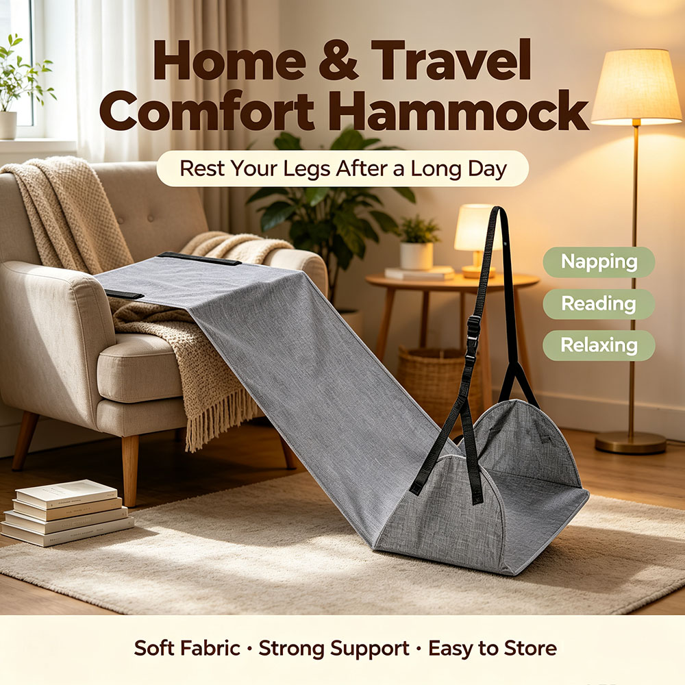 Travel Accessories Kids - Portable Adjustable Car Foot Rest Hammock