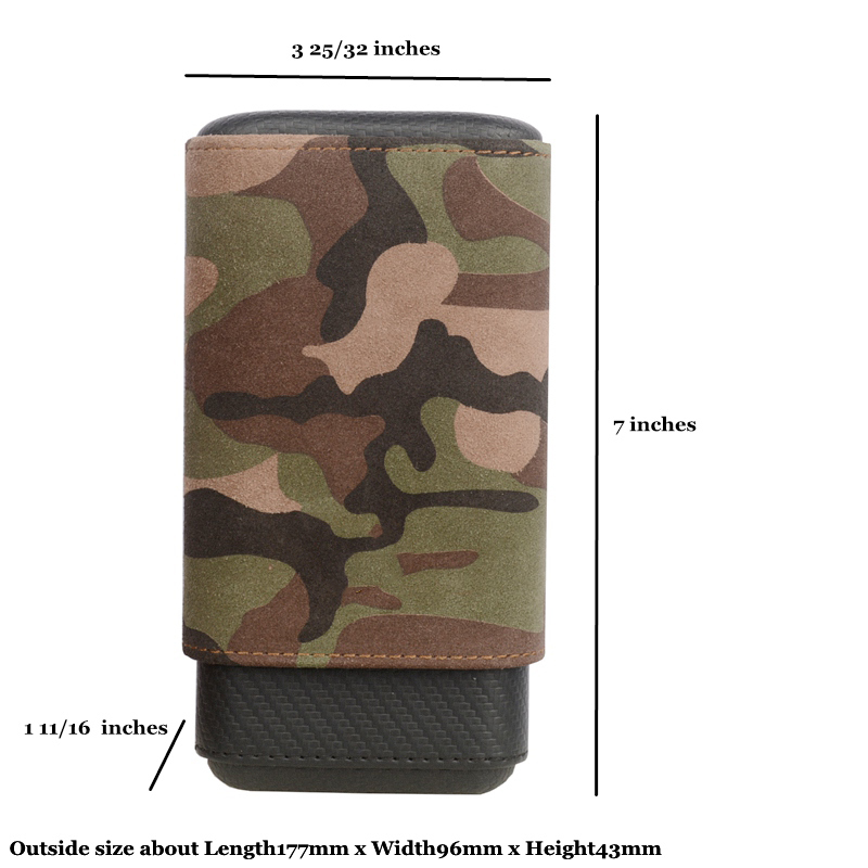 Travel Accessories Best - Super Large Cigar Case Camouflage Cigar