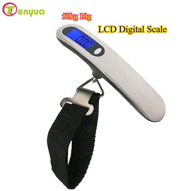 Luggage Scale Hanging - 50kg 10g Portable LCD Digital Scale