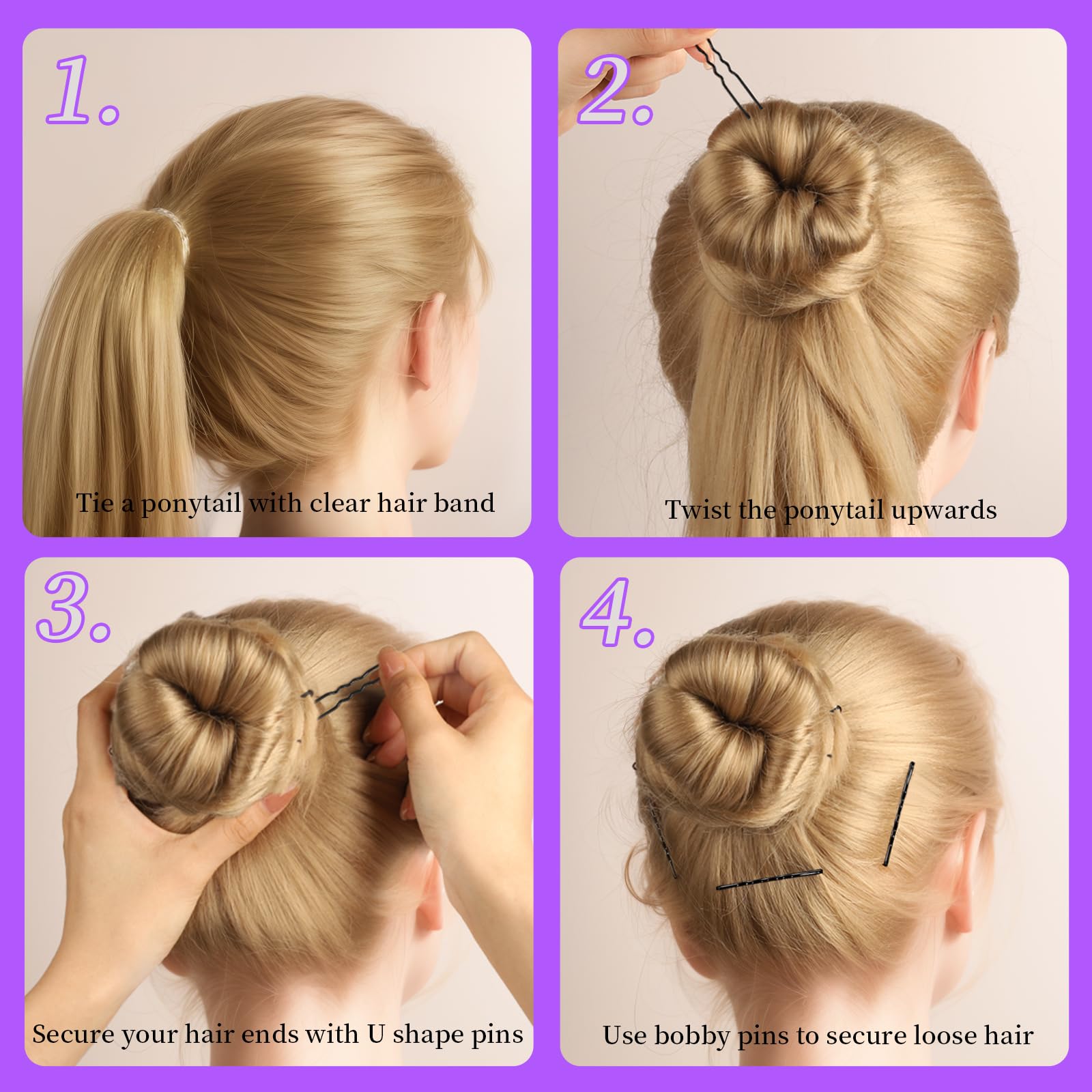 Travel Accessories For Toddlers - Hair Clip Set 4 Pcs/6 Pcs