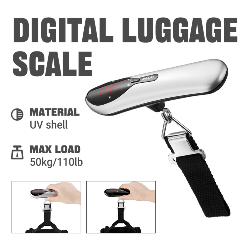 Portable 50kg/110lb Digital Lu - огляд і ціна Luggage Scale Hanging