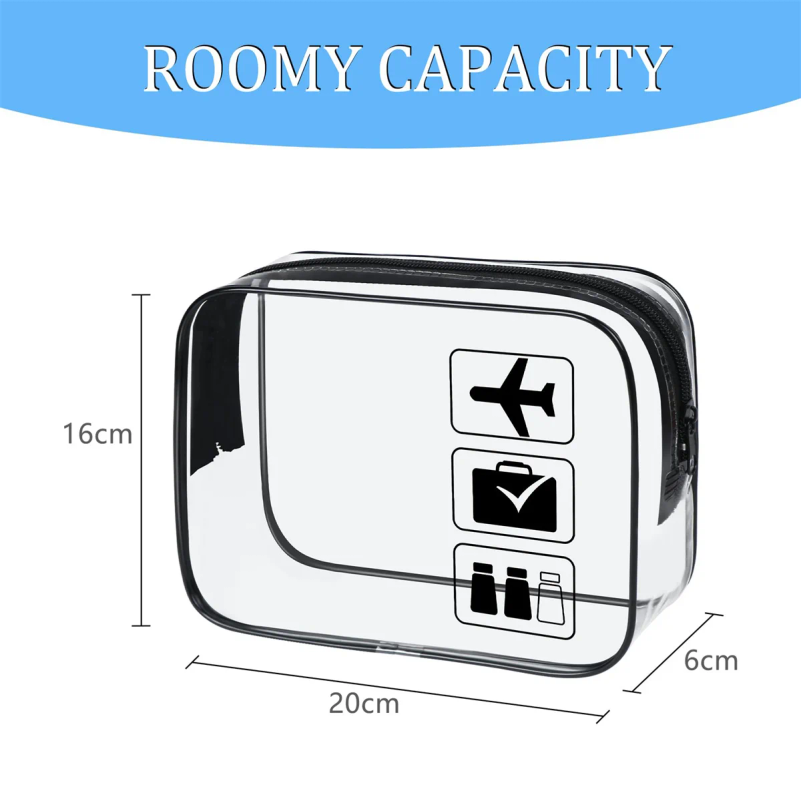 1pc Clear Toiletry TSA Approve - огляд і ціна Toiletry Bag Tsa