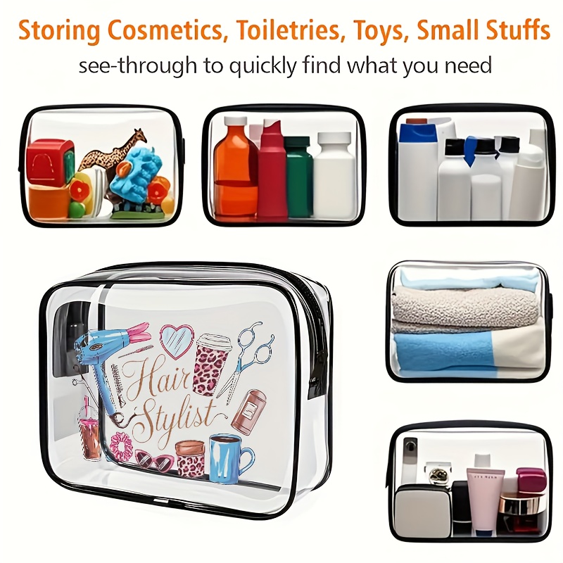 1pc Clear Makeup Bag Transpare - огляд і ціна Toiletry Bag Tsa