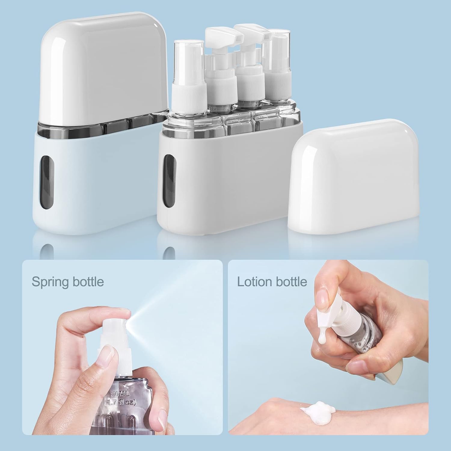 4 in 1 Leak Proof Containers f - огляд і ціна Toiletry Bag Tsa