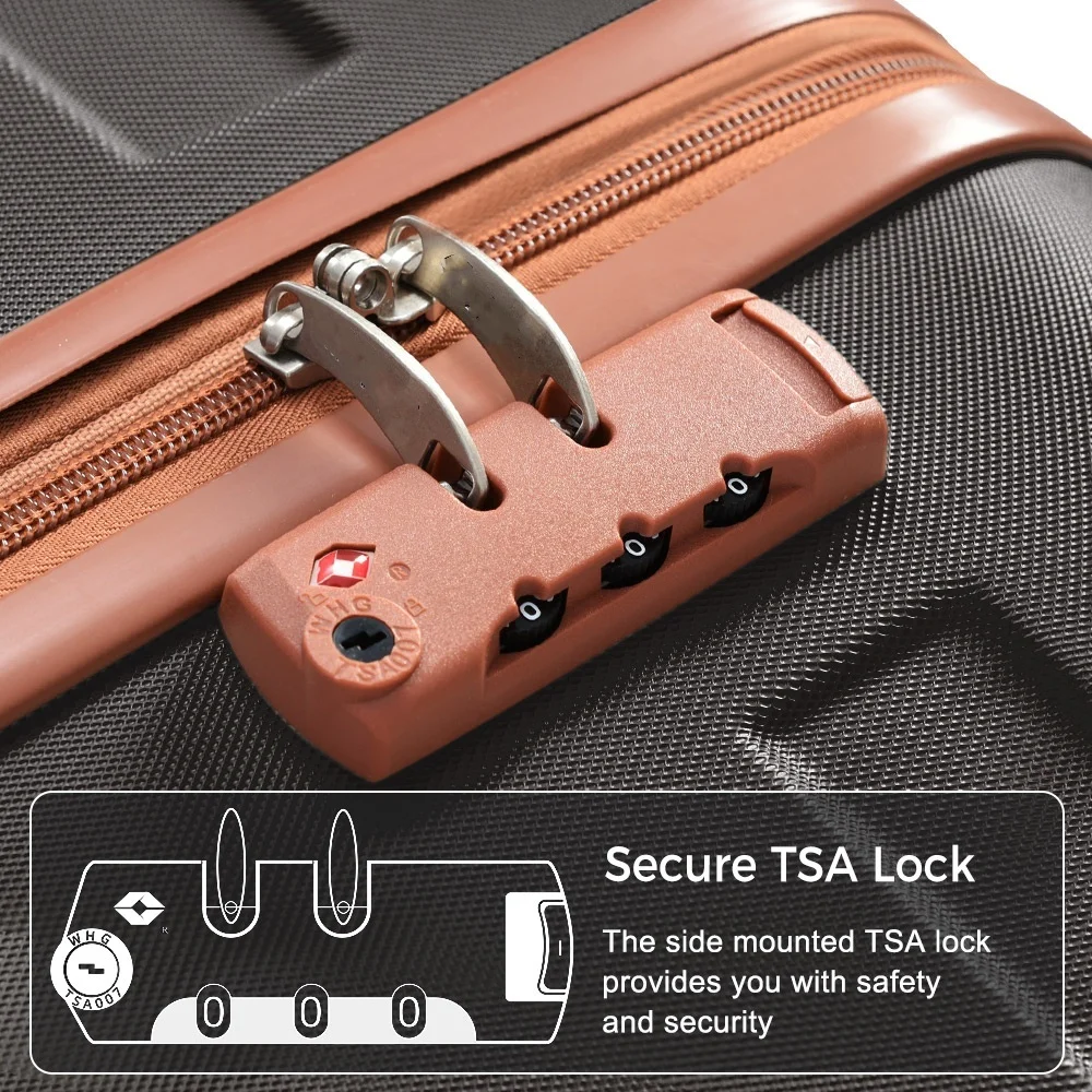 4-Piece Luggage Set  - 20in Ca - огляд і ціна Toiletry Bag Tsa