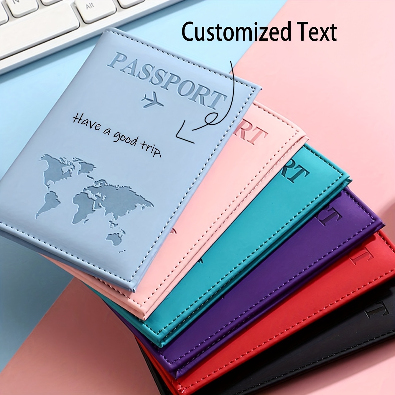 1pc Personalized Passport Hold - огляд і ціна Travel Accessories Pink