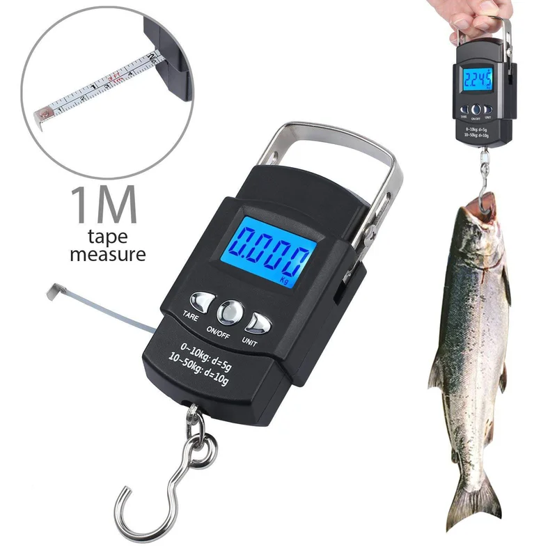 50kg Digital Hanging Scale wit - огляд і ціна Luggage Scale Hanging