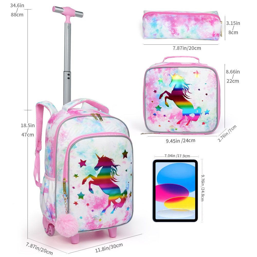 3PCS Kids Travel Bag, Luggage  - огляд і ціна Travel Accessories Pink
