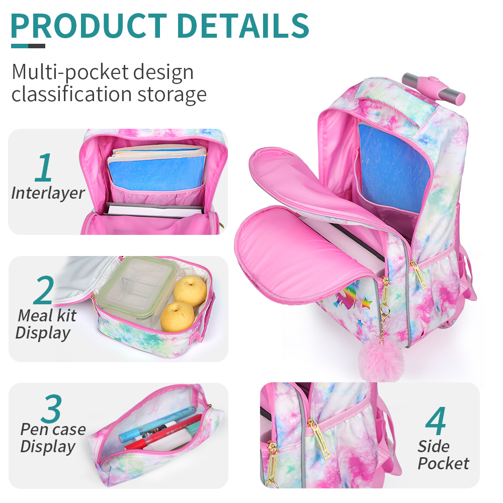 3PCS Kids Travel Bag, Luggage  - огляд і ціна Travel Accessories Pink