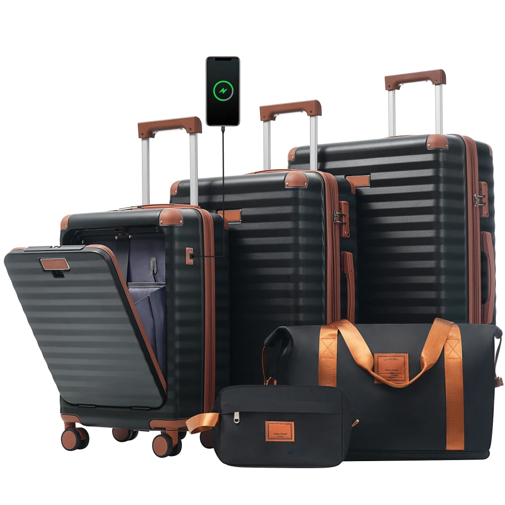 Luggage Sets 5 Piece with Fron - огляд і ціна Toiletry Bag Tsa