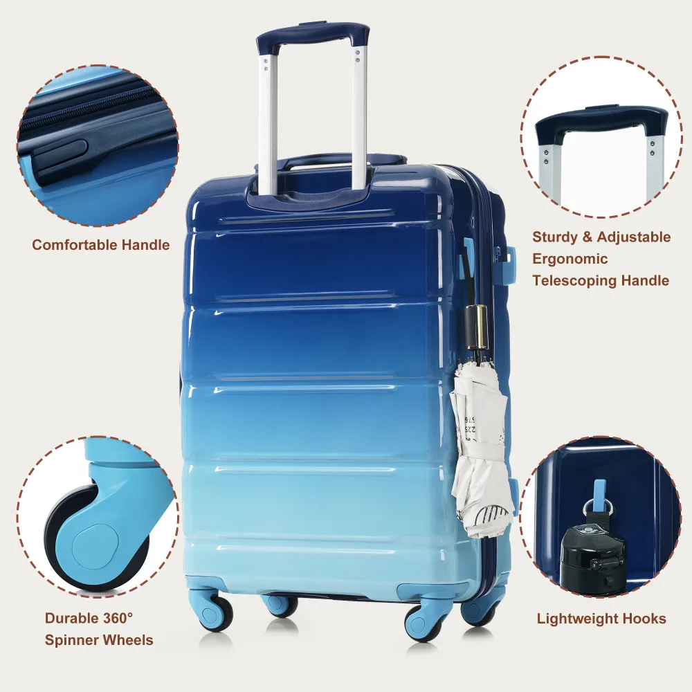 3-Piece Luggage Set  - Checked - огляд і ціна Toiletry Bag Tsa