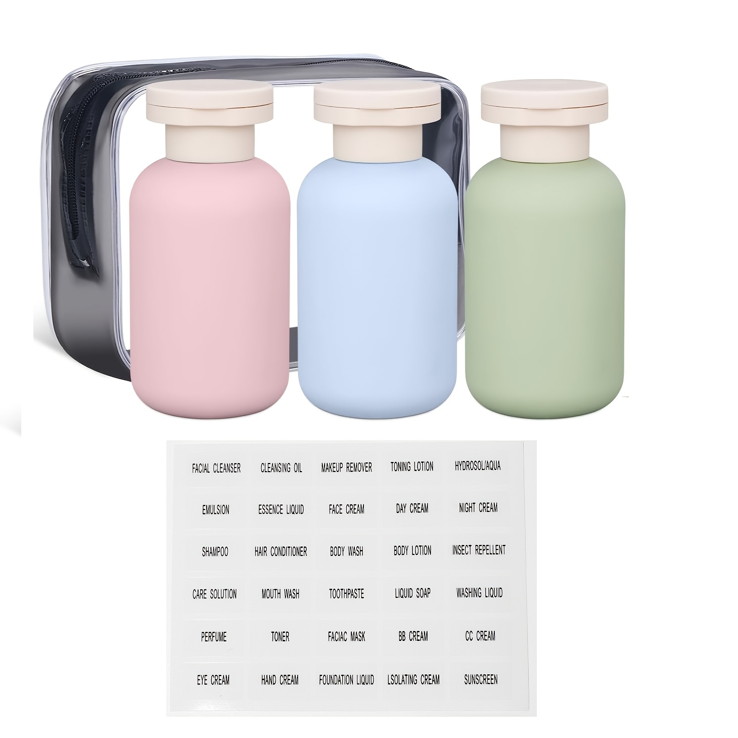 Travel Toiletry Bottle 3.4oz T - огляд і ціна Toiletry Bag Tsa