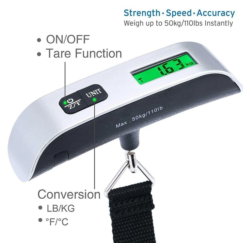 50kg 10g Portable Digital Hang - огляд і ціна Luggage Scale Hanging