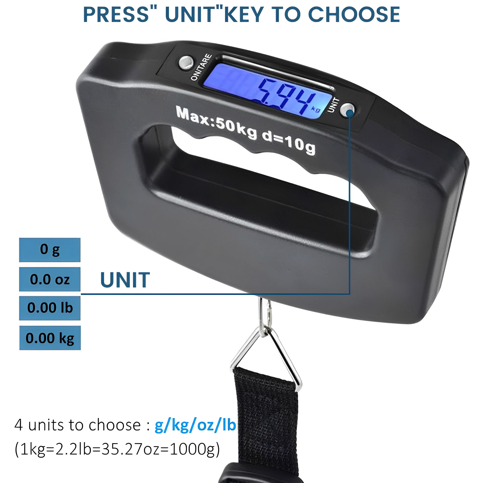 LCD Digital Luggage Scale Port - огляд і ціна Luggage Scale Hanging