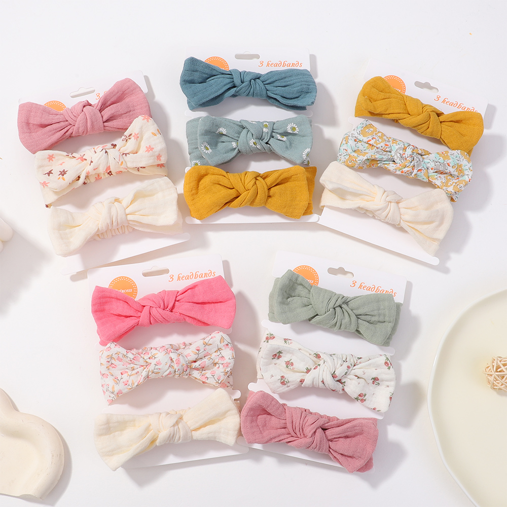 3Pcs/Set Soft Elastic Bows Hea - огляд і ціна Travel Accessories For Toddlers
