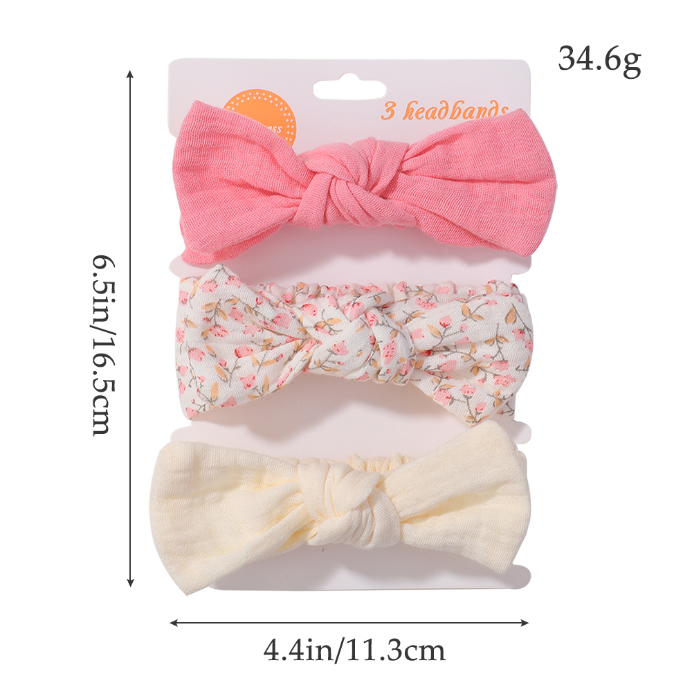 3Pcs/Set Soft Elastic Bows Hea - огляд і ціна Travel Accessories For Toddlers