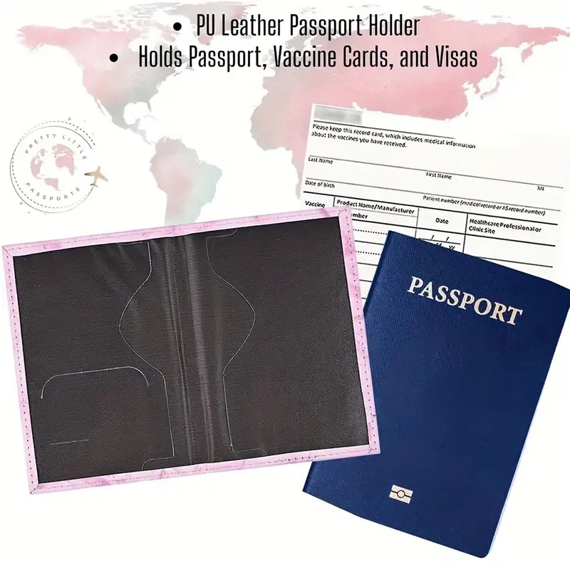 Pink PU Leather Passport Holde - огляд і ціна Travel Accessories Pink