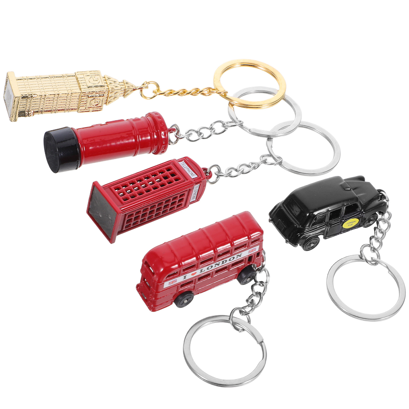 5Pcs London Landmark Keychain  - огляд і ціна Travel Accessories London