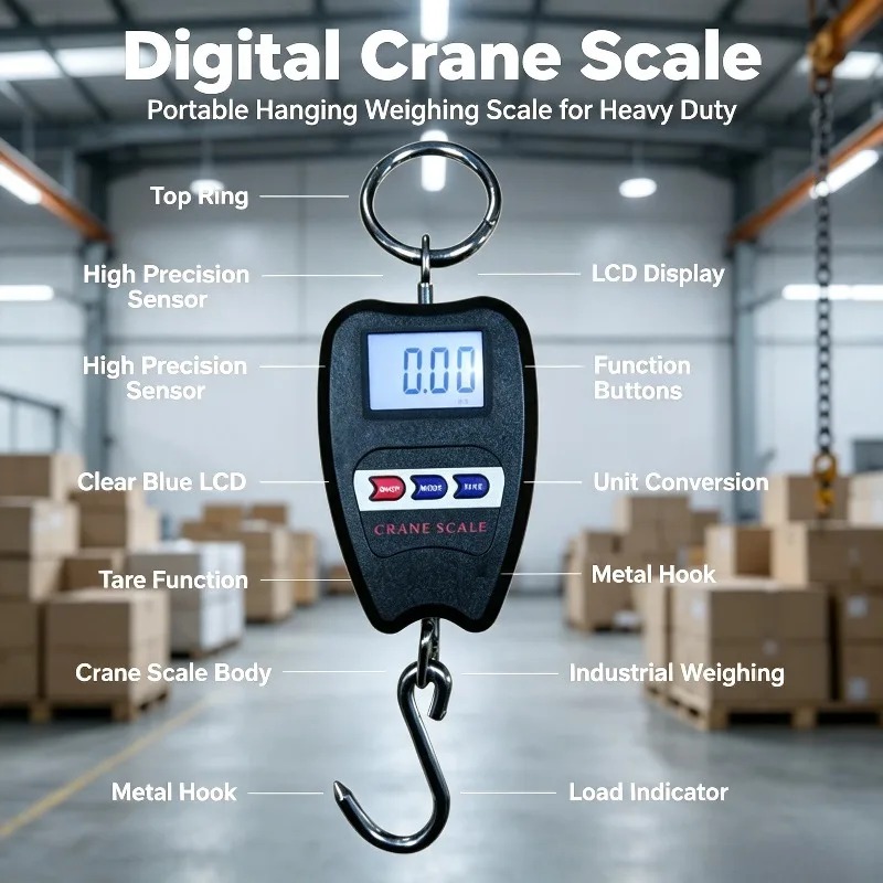 200Kg Portable Digital Hanging - огляд і ціна Luggage Scale Hanging