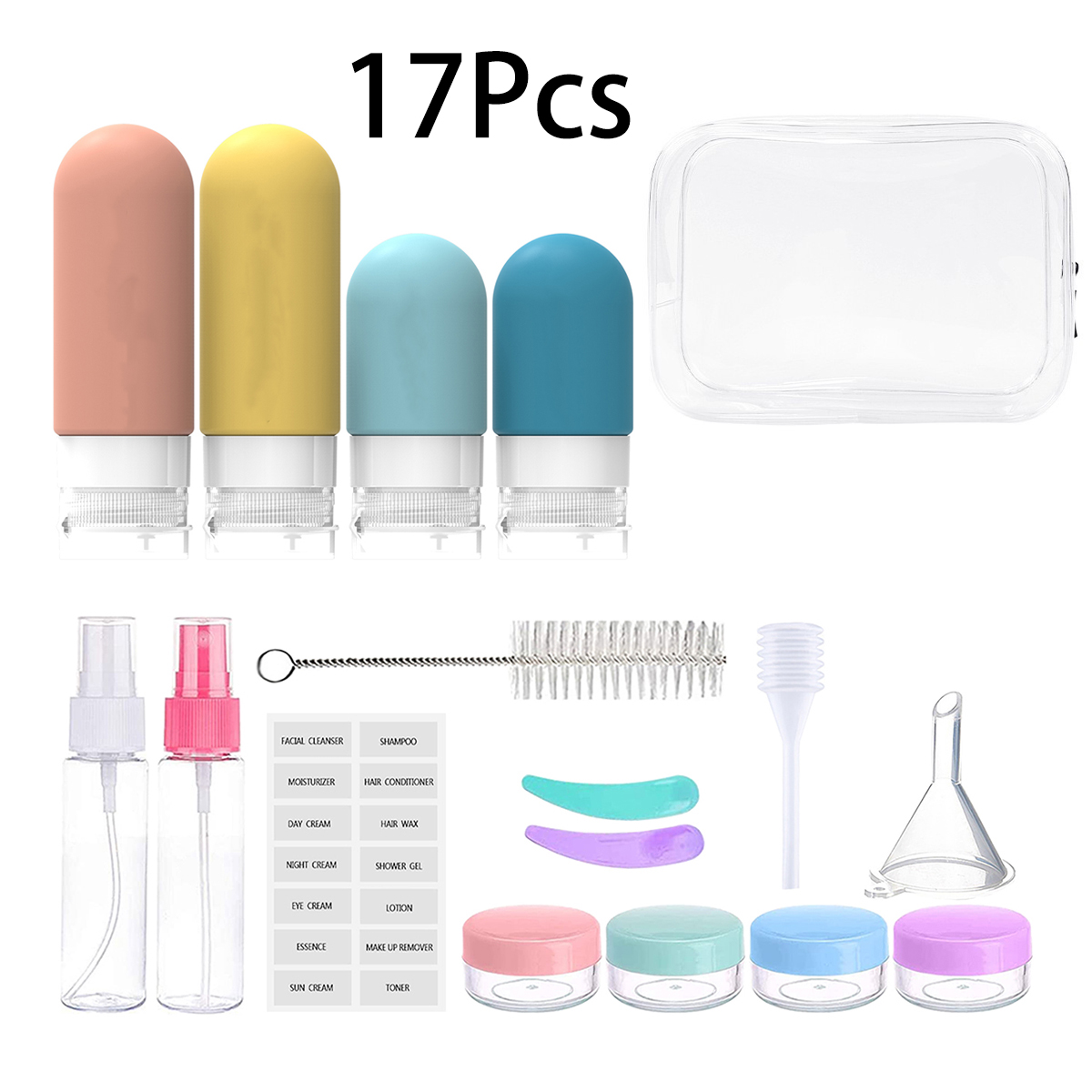 16 Pack Leak Proof Travel Bott - огляд і ціна Toiletry Bag Tsa