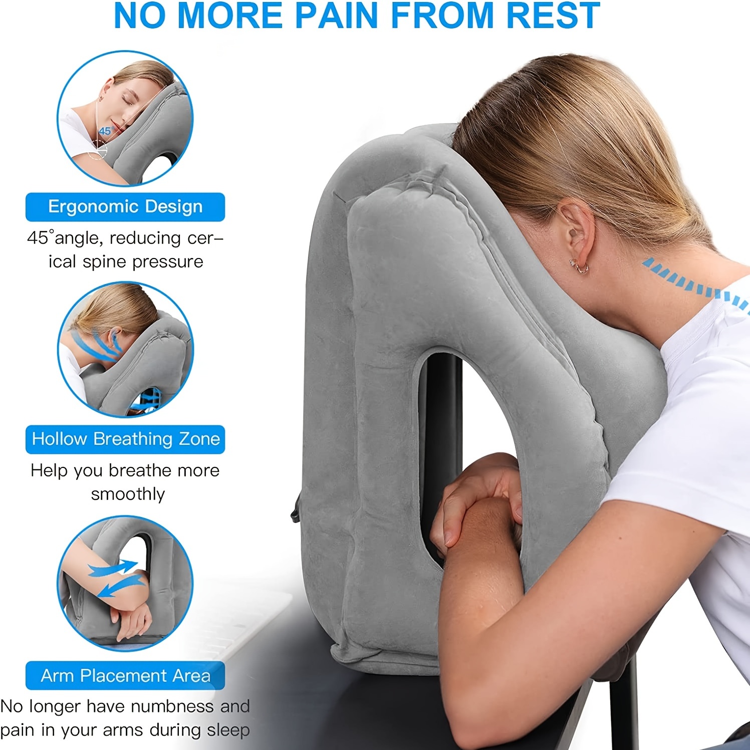 Inflatable Travel Pillow,Trave - огляд і ціна Travel Accessories For Long Haul Flights